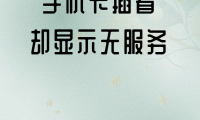 为什么手机显示没有sim卡(为什么手机显示wifi连接但是无法上网)